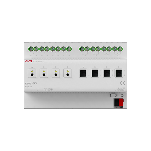 KNX安全1-10V调光节造器